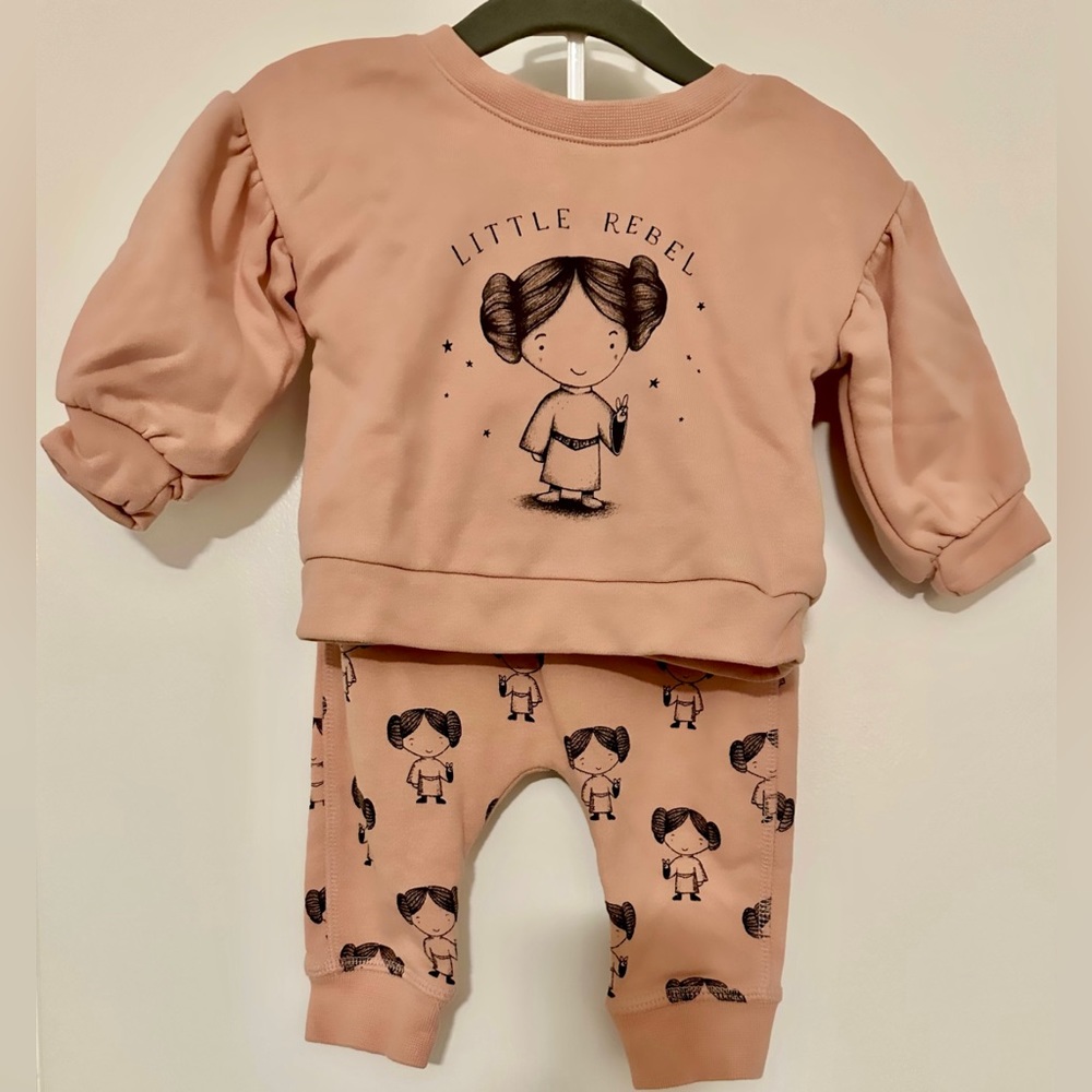 Star Wars x Baby Gap baby girls matching set, Size 3-6 months